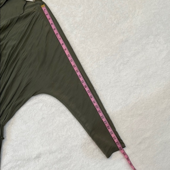 RAMY BROOK Sage Green Long Sleeve Gathered Dress Size S - Picture 8 of 12